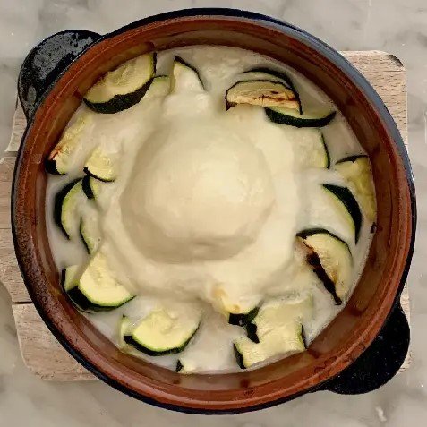 Mozzarella al forno con zucchine NUTRIZIONISTA SERAVEZZA
